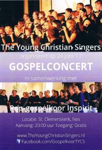 Flyer The Young Christian singers en Inspirit